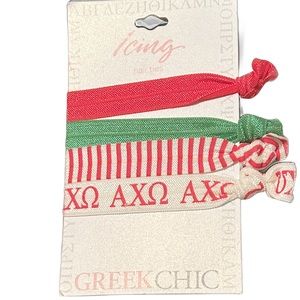 Alpha Chi Omega Stretchy Hair Ties